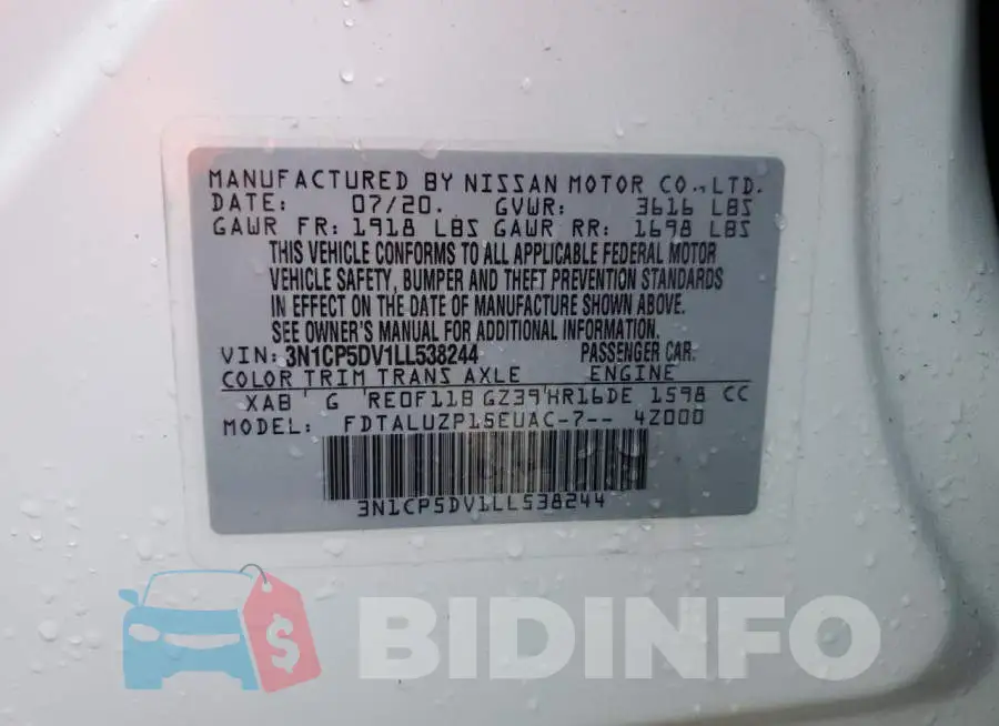 3N1CP5DV1LL538244 Photo# 13