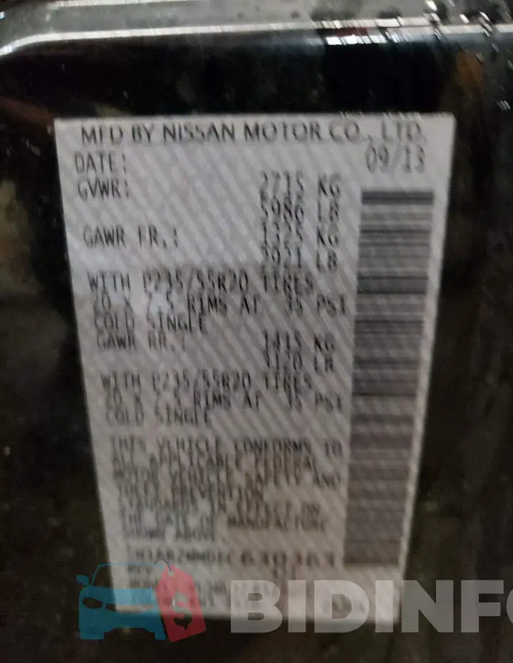 5N1AR2MM0EC630363 Photo# 14