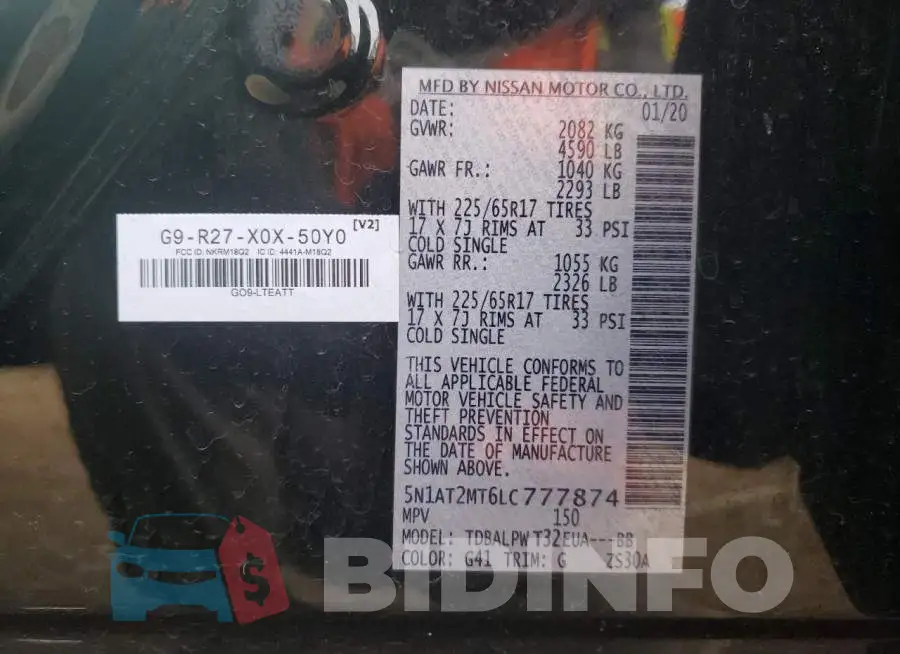 5N1AT2MT6LC777874 Photo# 12
