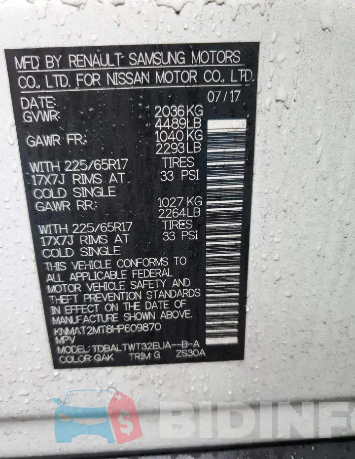 KNMAT2MT8HP609870 Photo# 13