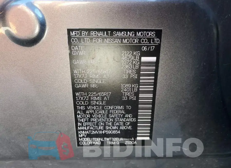 KNMAT2MVXHP590854 Photo# 14