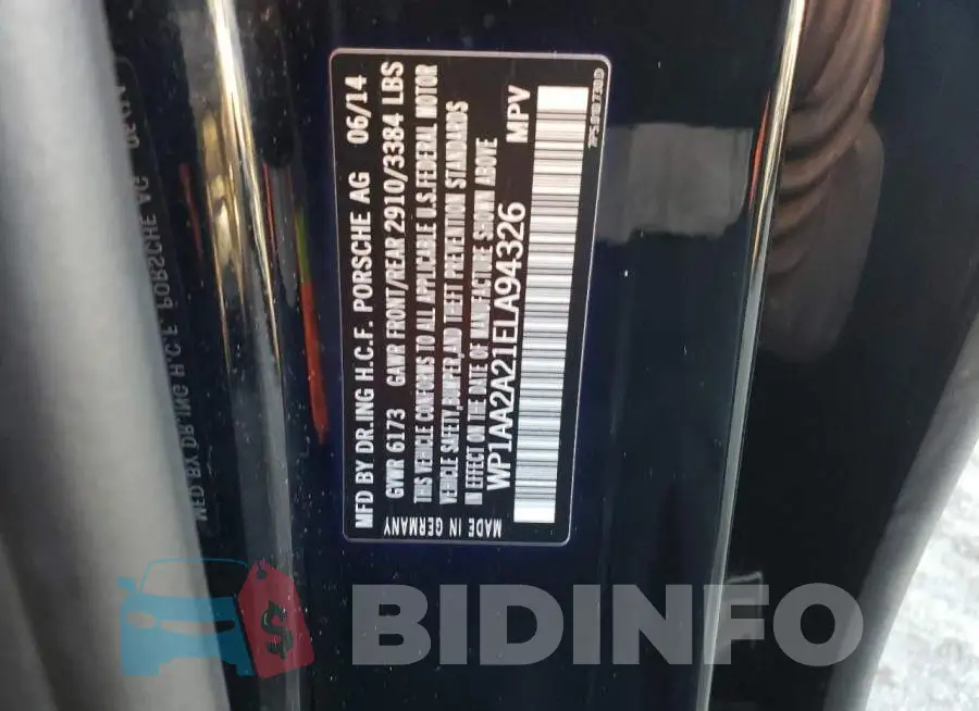 WP1AA2A21ELA94326 Photo# 13
