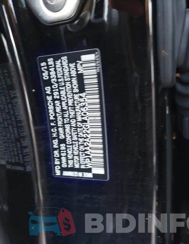 WP1AA2A22GLA06354 Photo# 10