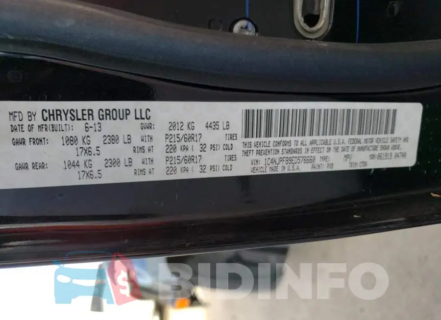 1C4NJPFB9ED576660 Photo# 13