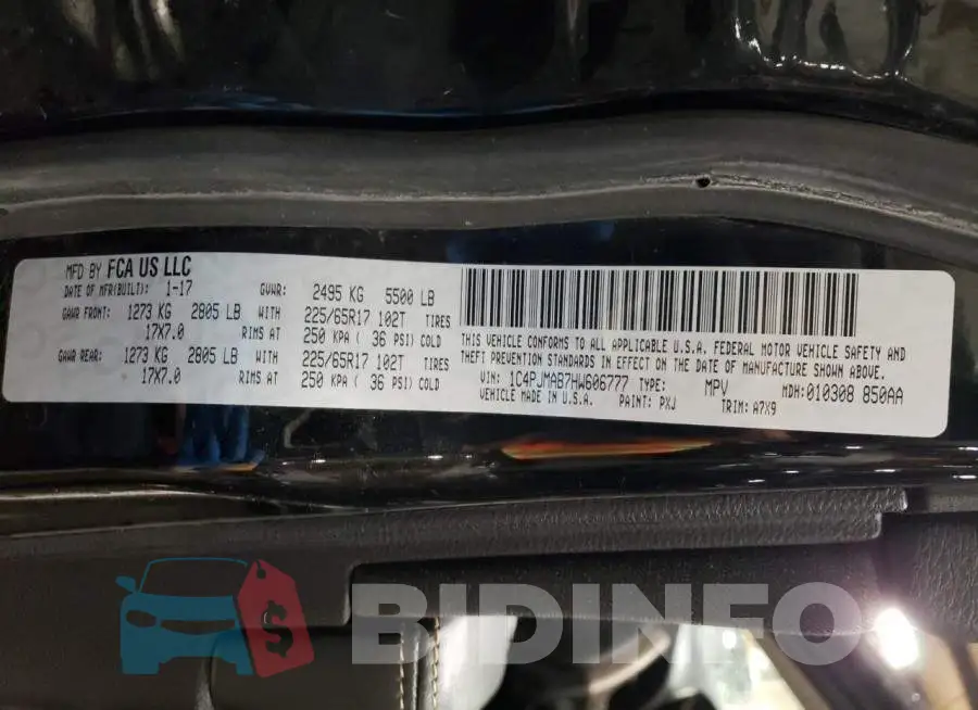 1C4PJMAB7HW606777 Photo# 12
