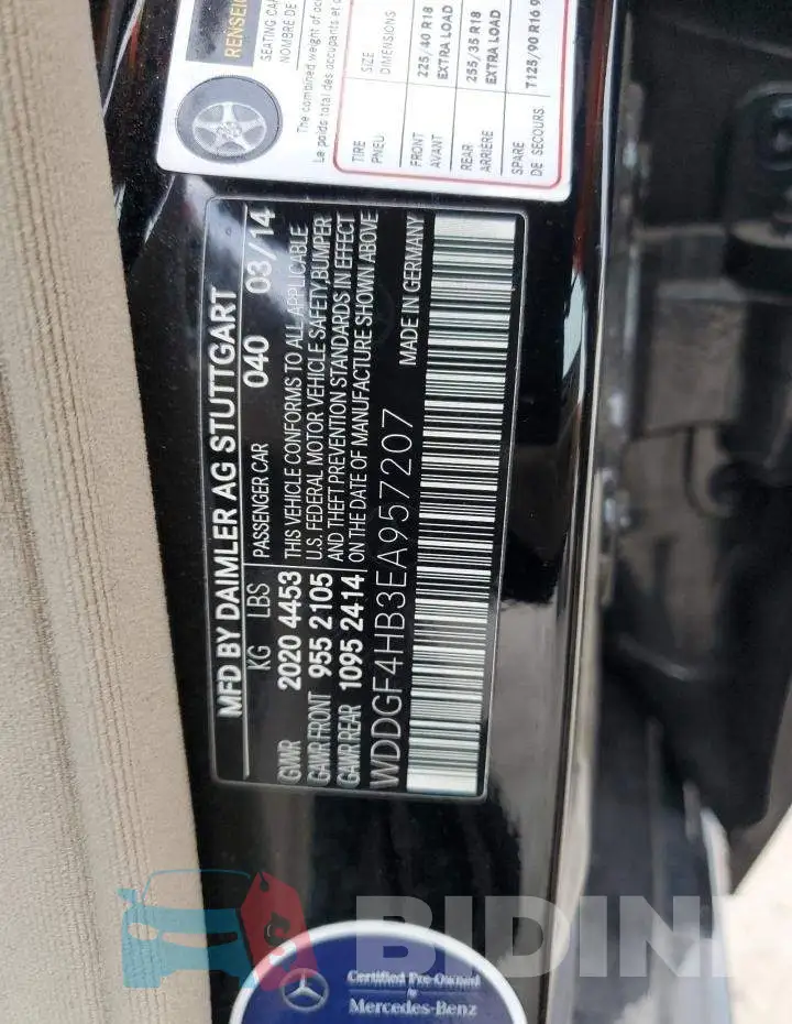 WDDGF4HB3EA957207 Photo# 13