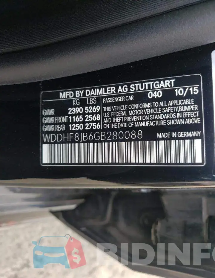 WDDHF8JB6GB280088 Photo# 10