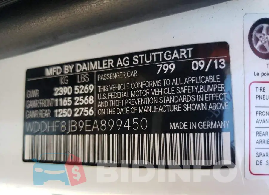 WDDHF8JB9EA899450 Photo# 10