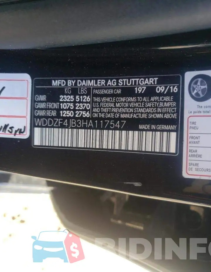 WDDZF4JB3HA117547 Photo# 12