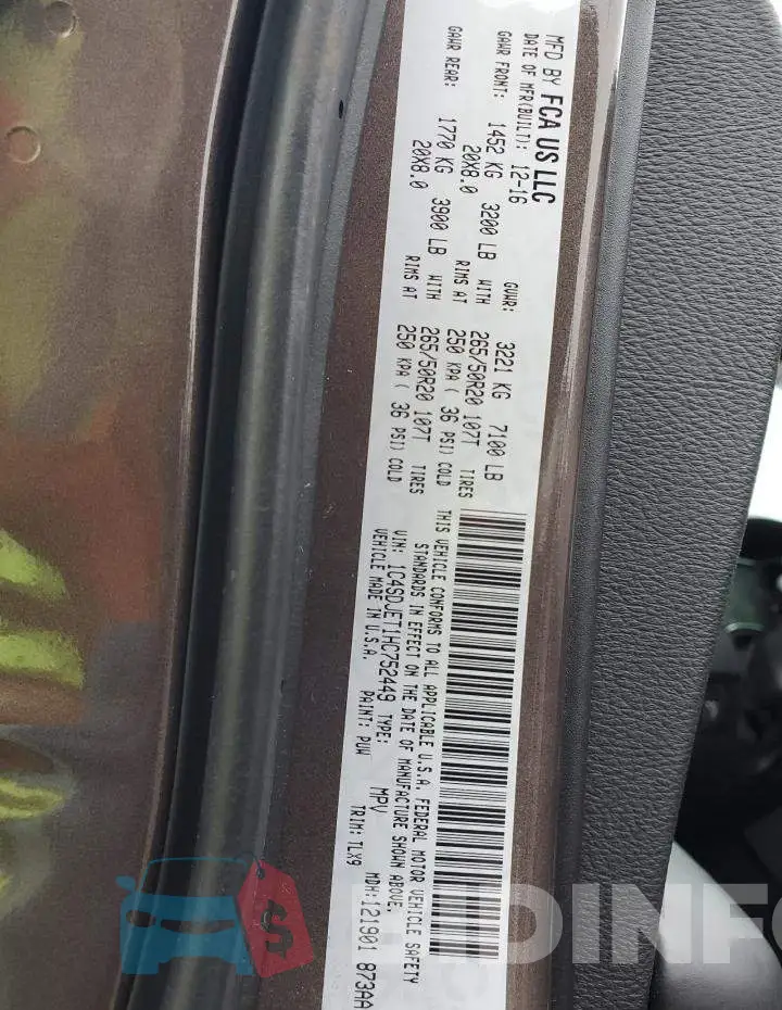 1C4SDJET1HC752449 Photo# 14