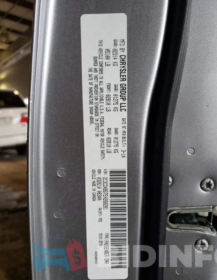 2C3CDXBG7EH268281 Photo# 10