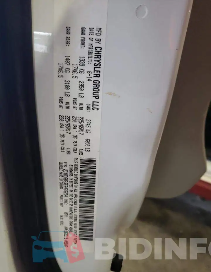 2C4RDGBG3ER476254 Photo# 13