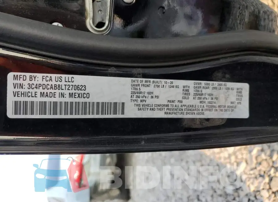 3C4PDCAB8LT270623 Photo# 10
