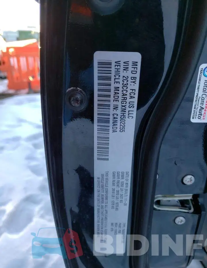 2C3CCARGXMH502255 Photo# 12