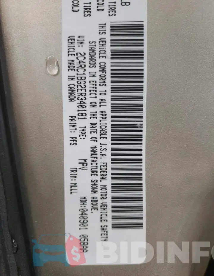 2C4RC1BG2ER340181 Photo# 10