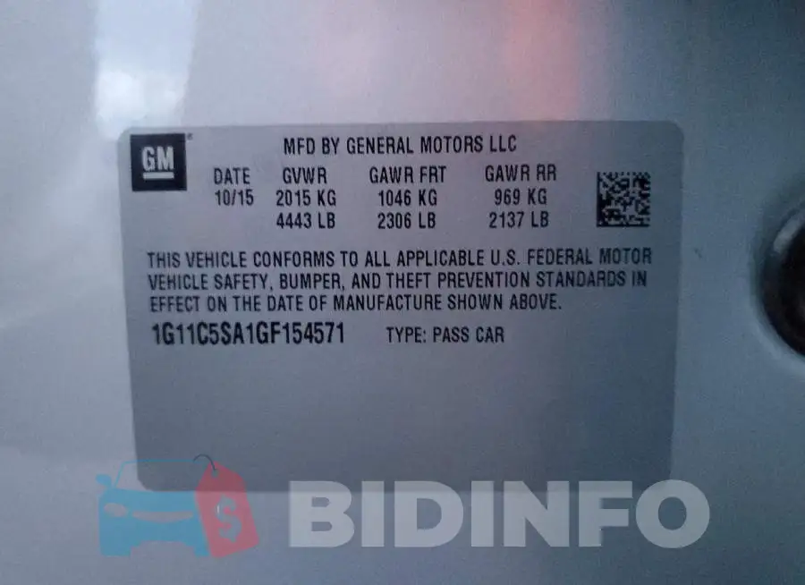 1G11C5SA1GF154571 Photo# 12