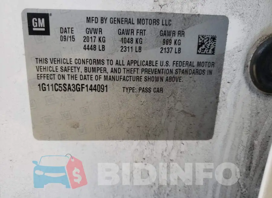 1G11C5SA3GF144091 Photo# 12