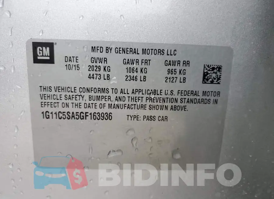 1G11C5SA5GF163936 Photo# 13