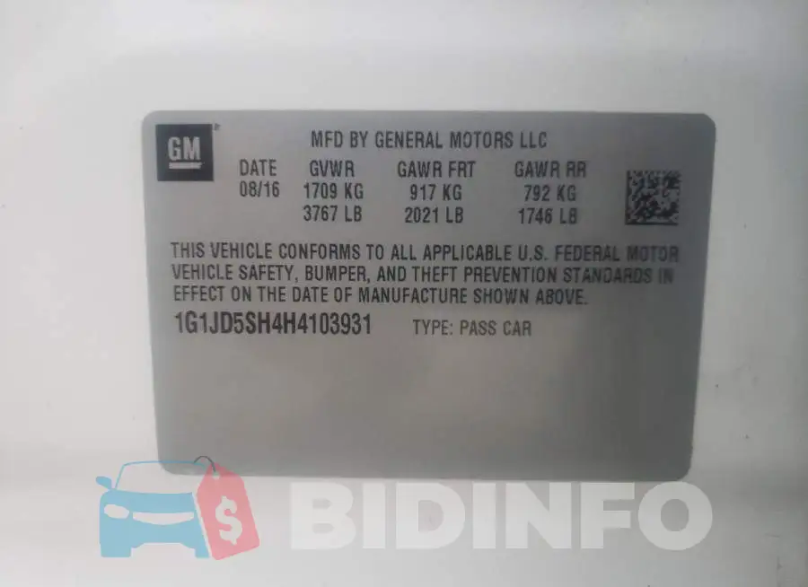 1G1JD5SH4H4103931 Photo# 12