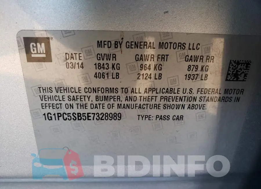1G1PC5SB5E7328989 Photo# 13