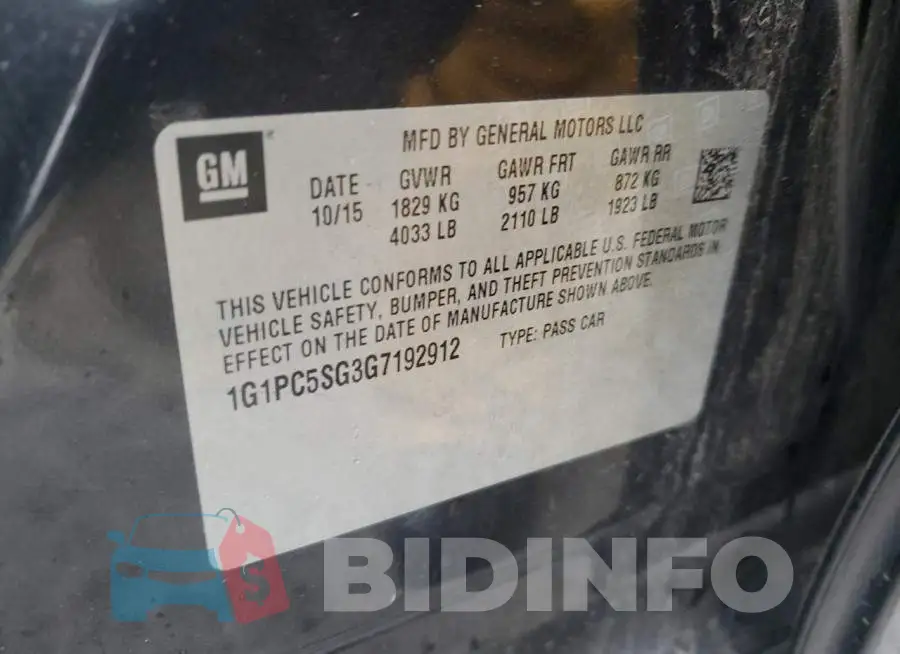 1G1PC5SG3G7192912 Photo# 12