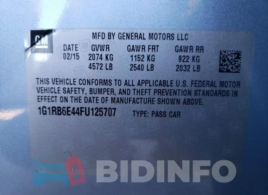1G1RB6E44FU125707 Photo# 12