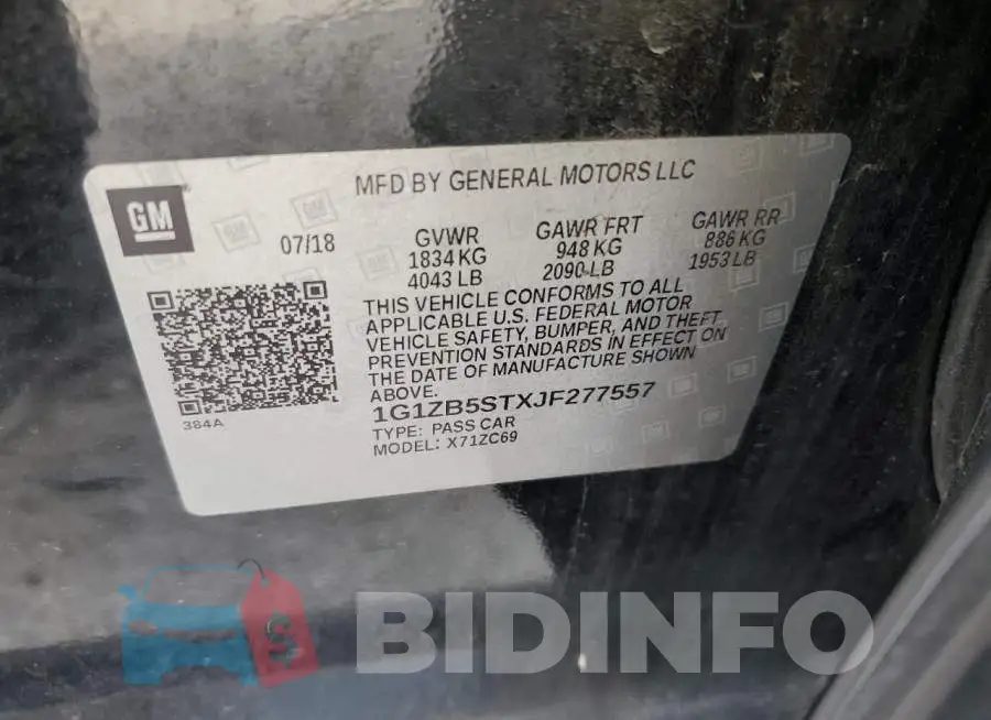 1G1ZB5STXJF277557 Photo# 12