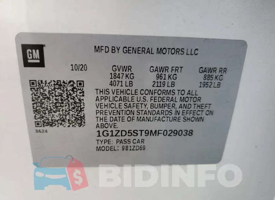 1G1ZD5ST9MF029038 Photo# 12