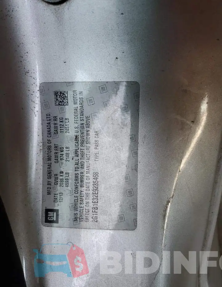 2G1FB1E32E9235468 Photo# 12
