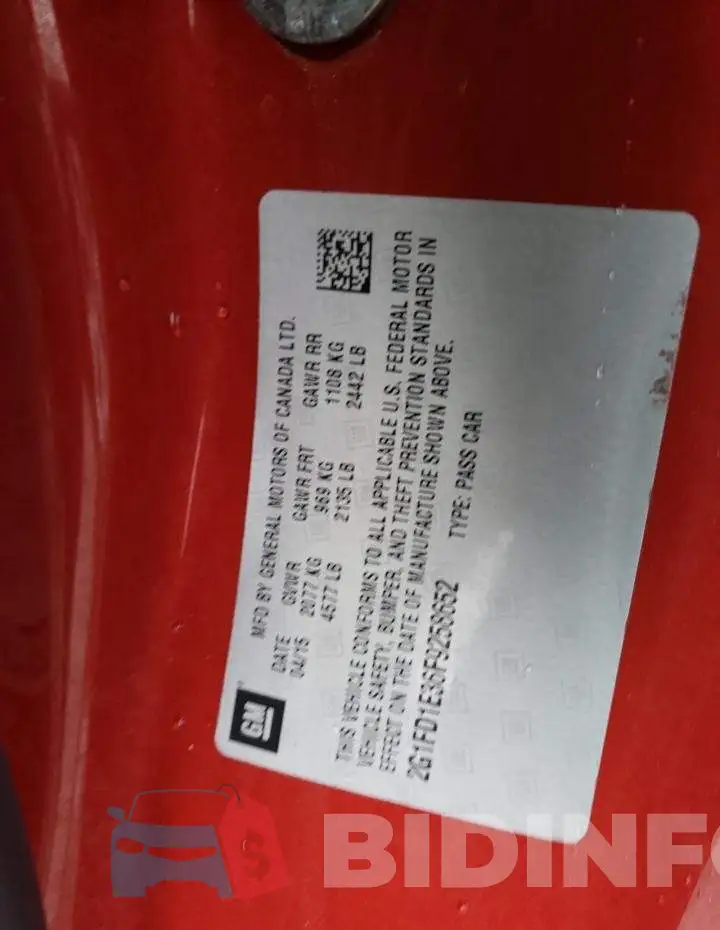 2G1FD1E36F9258652 Photo# 12