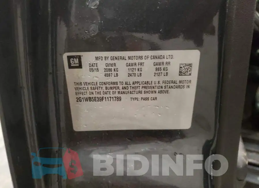 2G1WB5E39F1171789 Photo# 10