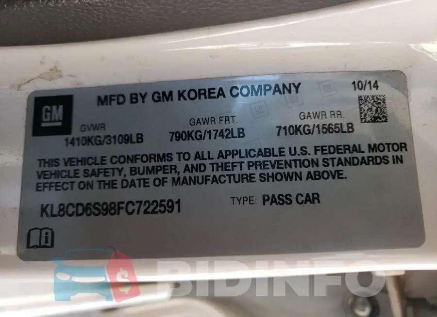KL8CD6S98FC722591 Photo# 14
