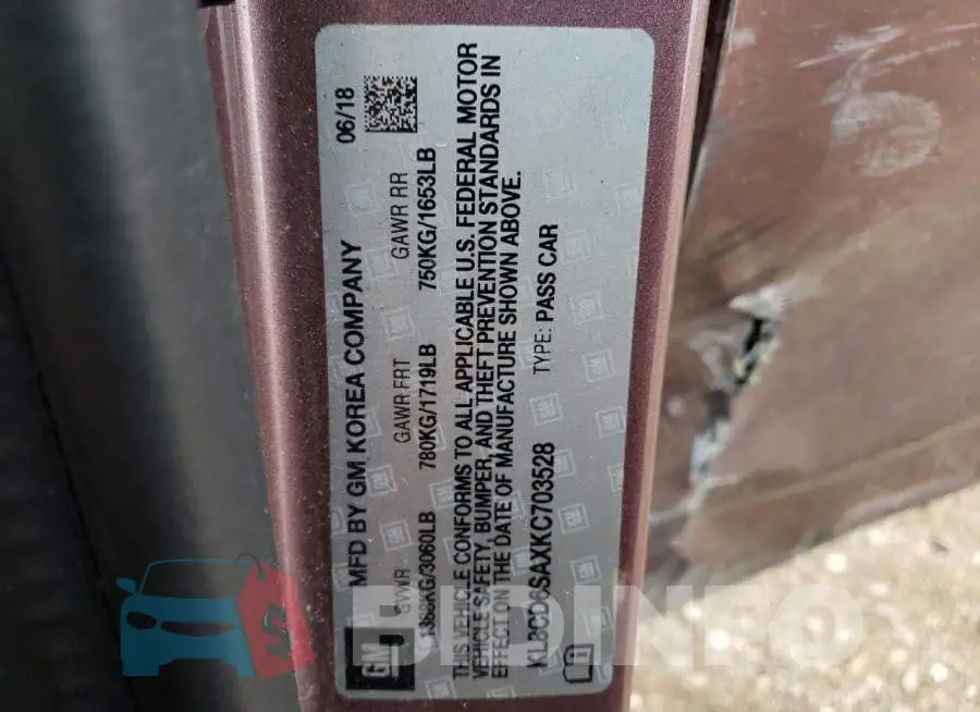KL8CD6SAXKC703528 Photo# 12