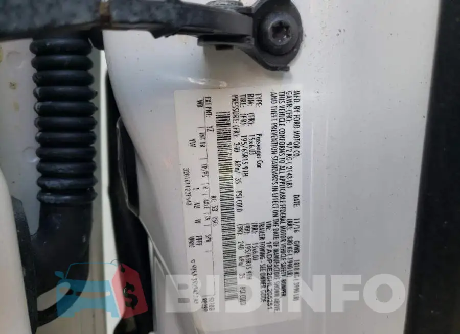 1FADP3E26HL205251 Photo# 10