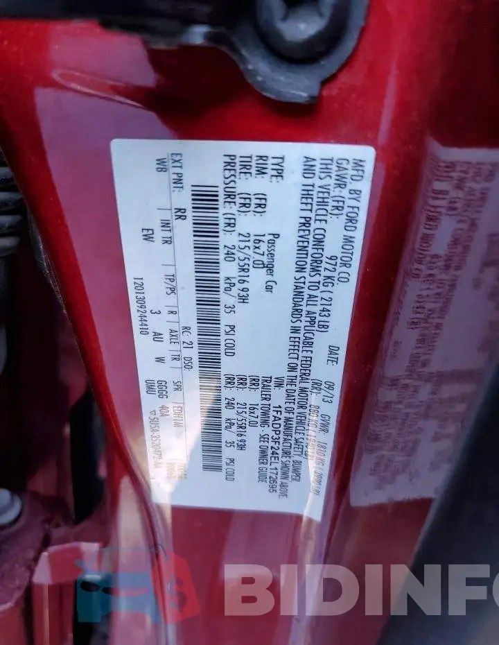 1FADP3F24EL172695 Photo# 12