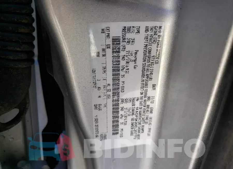 1FADP3K20EL207772 Photo# 13