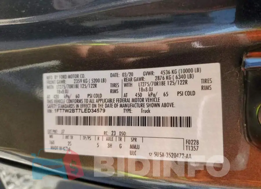 1FT7W2BT7LED34579 Photo# 10