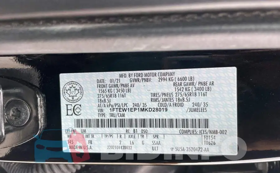 1FTEW1EP1MKD28019 Photo# 10