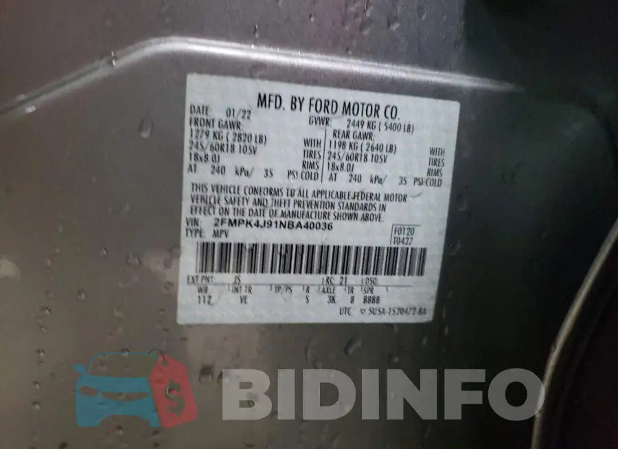 2FMPK4J91NBA40036 Photo# 14