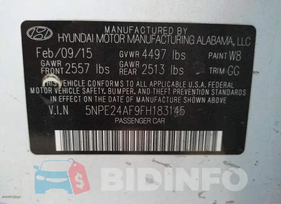 5NPE24AF9FH183145 Photo# 12