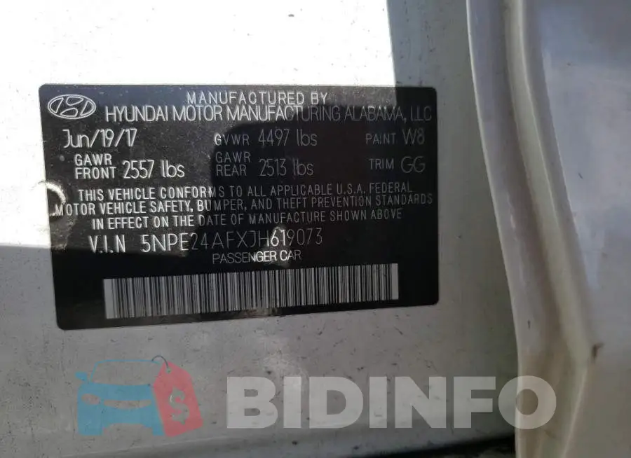 5NPE24AFXJH619073 Photo# 12