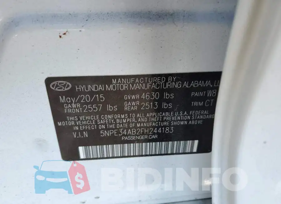 5NPE34AB2FH244183 Photo# 13
