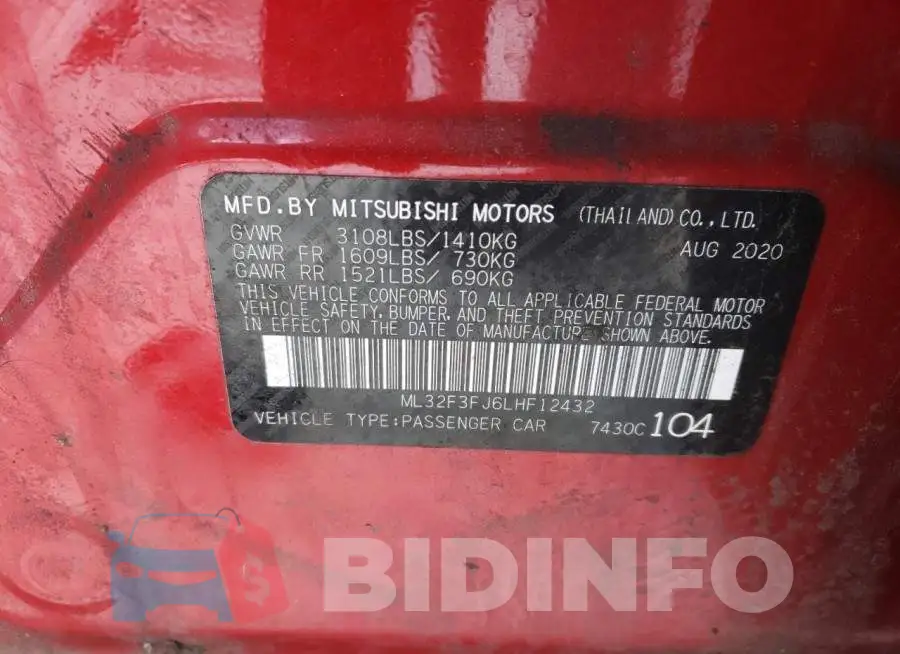 ML32F3FJ6LHF12432 Photo# 13