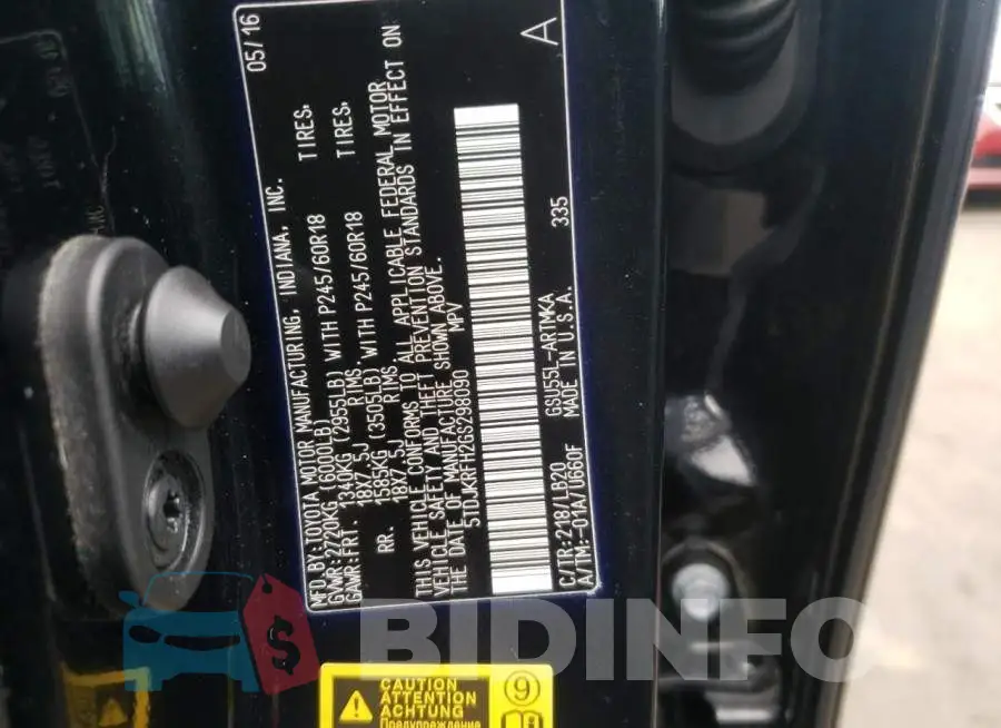 5TDJKRFH2GS298090 Photo# 10