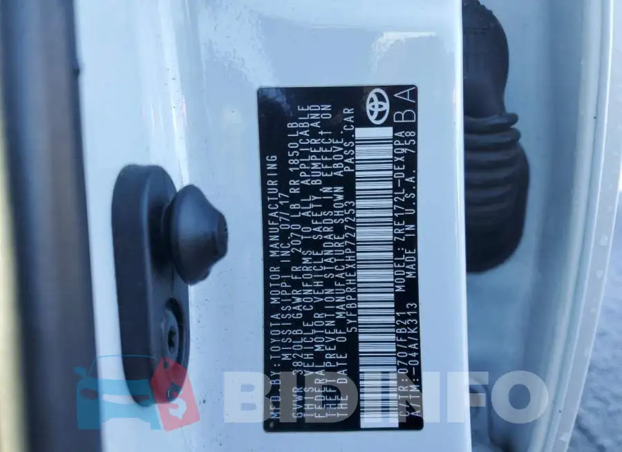 5YFBPRHEXHP727253 Photo# 12