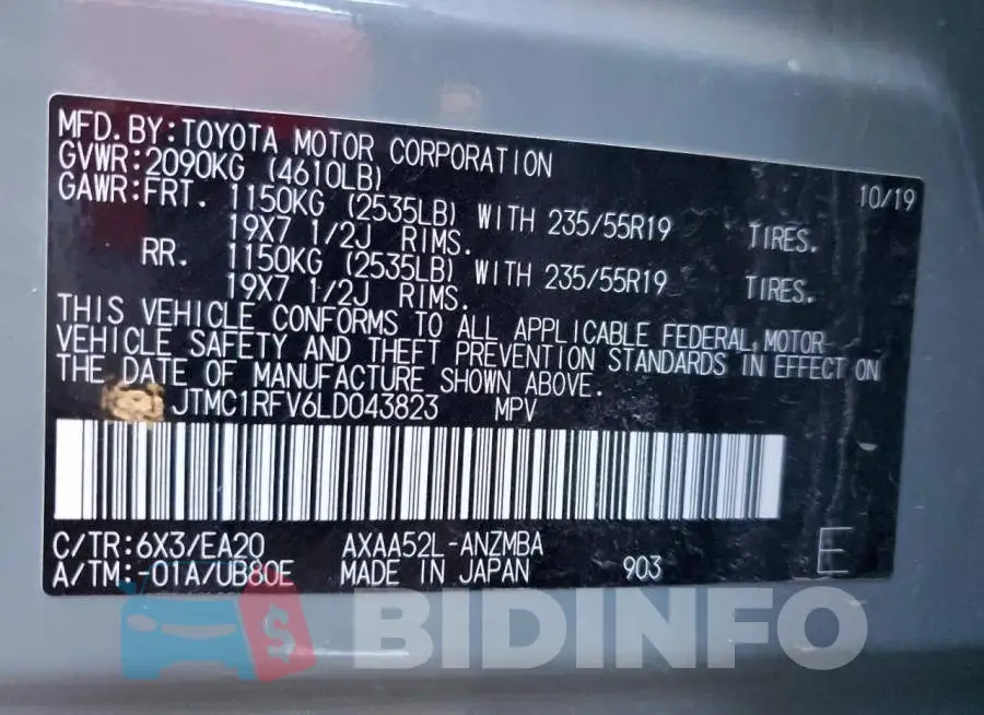 JTMC1RFV6LD043823 Photo# 12