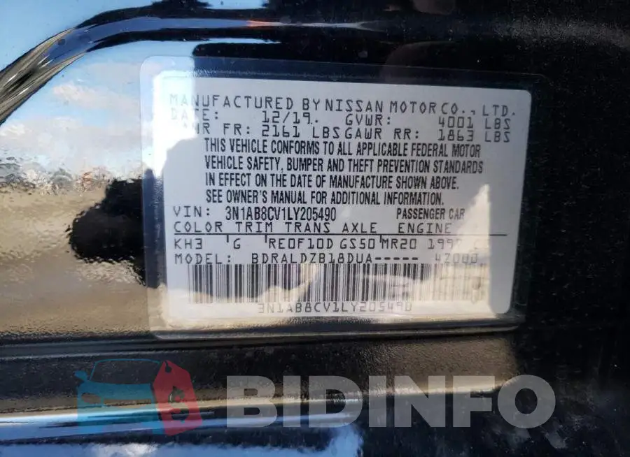 3N1AB8CV1LY205490 Photo# 13