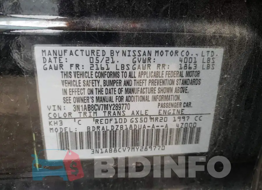 3N1AB8CV7MY289770 Photo# 12