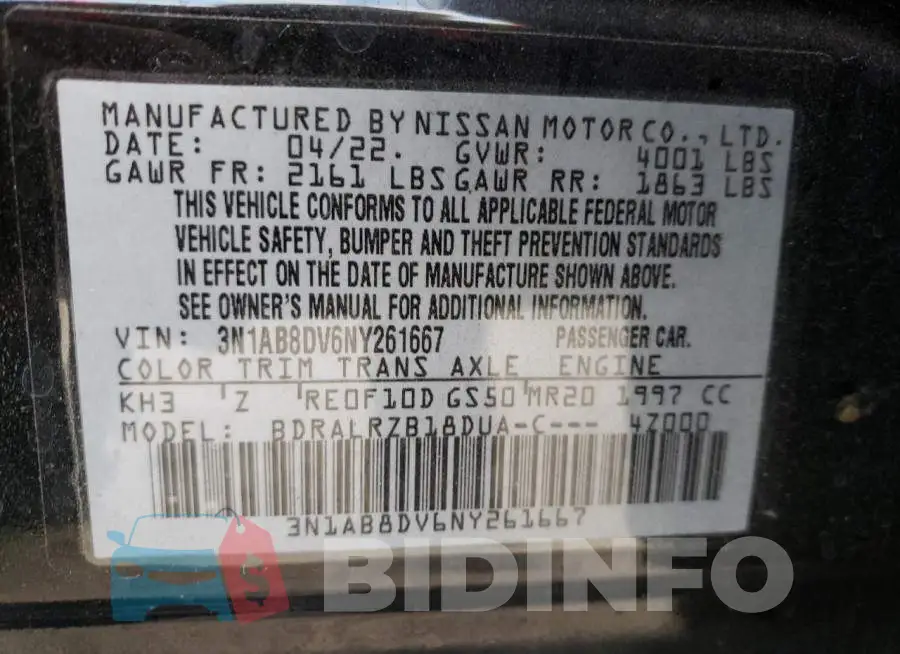 3N1AB8DV6NY261667 Photo# 12
