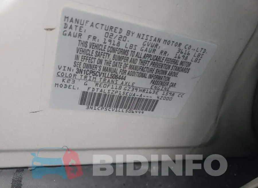 3N1CP5CV1LL506444 Photo# 12